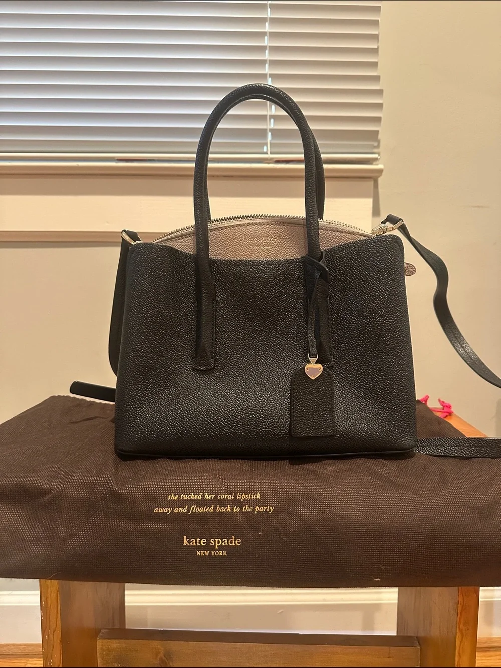 kate spade structured pebbled